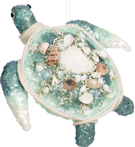 Mark Roberts 8" Sparkling Turtle Ornament Set Of 2
