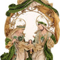 Mark Roberts 27.5" Green Holy Family With Angel On Creche
