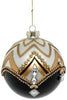 Mark Roberts 4.5" Gold Jewel Chevron Ornament Box of 4
