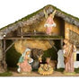 38" X 18" X 24" Nativity Stable With Angel & Cows