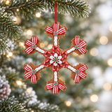 8.5" Gingerbread Snowflake Assorted Set Of 4