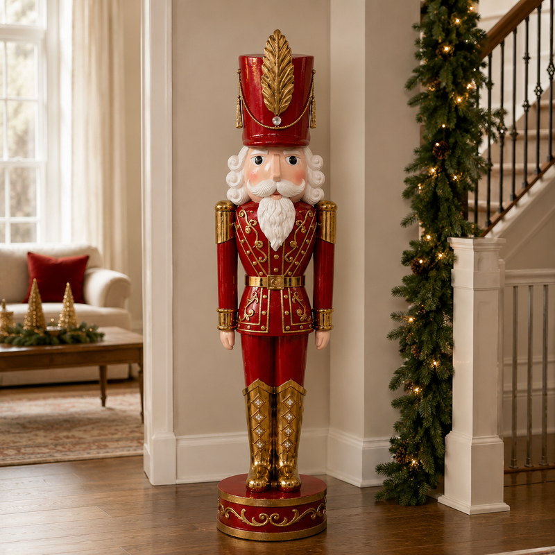 4 FT Red & Gold Traditional Nutcracker