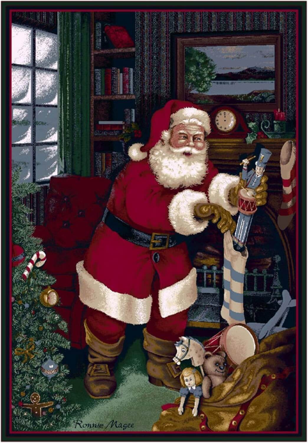 Santa's Visit Rug