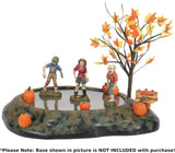 Snow Village Halloween Zombie Crawl Set Of 4
