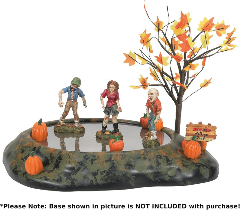 Snow Village Halloween Zombie Crawl Set Of 4