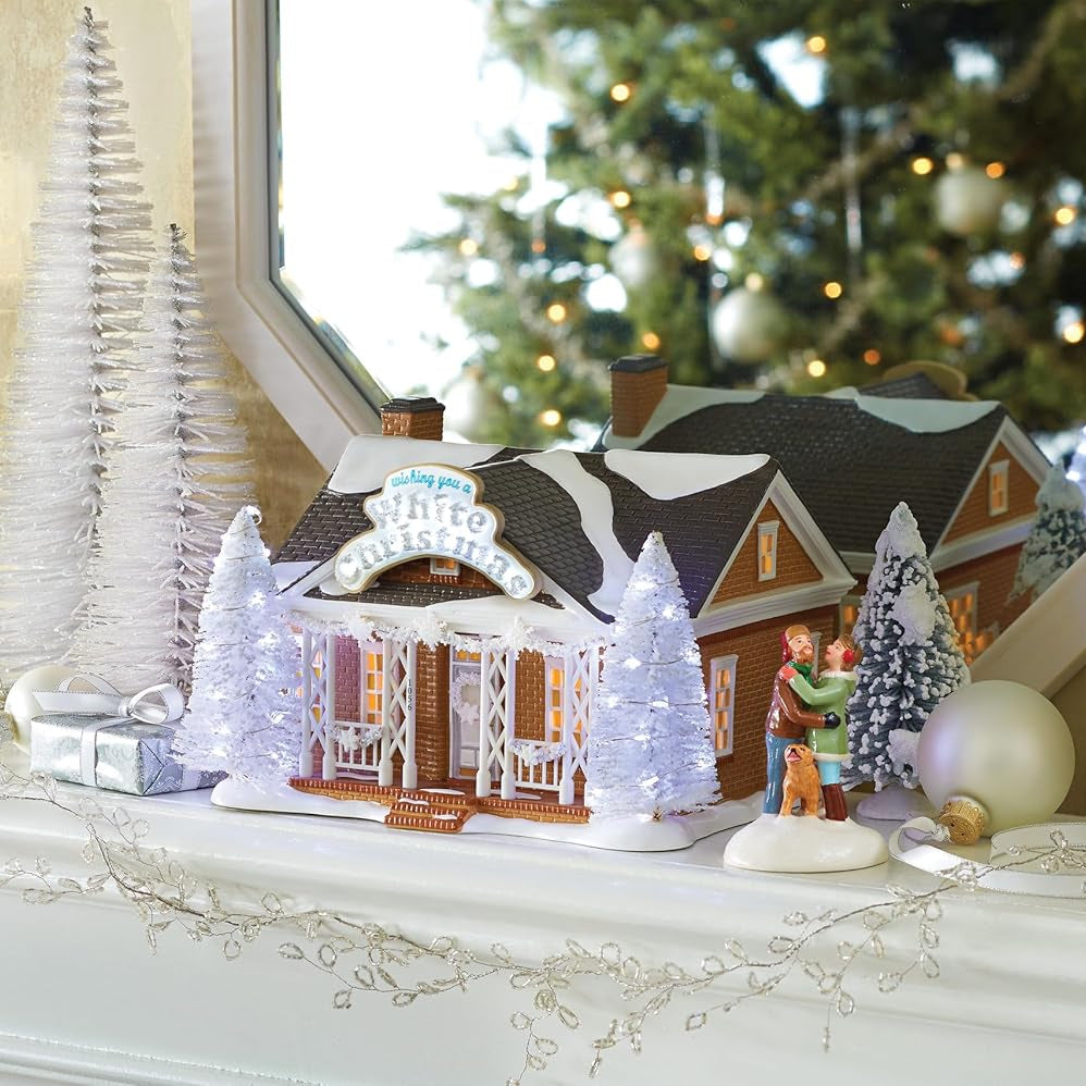 Snow Village 1056 Carril de Navidad