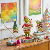 The Grinch 10" Grinch & Cindy Hold Sign