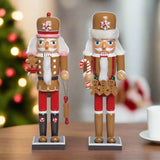 12" Gingerbread Nutcracker Assorted Set Of 2
