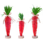 3" Bottlebrush Carrots Set Of 3
