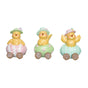 4" Chicks On Wheels Assorted Set Of 3
