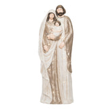 27" Lighted Ivory And Gold  Holy Family Figure Battery Operated