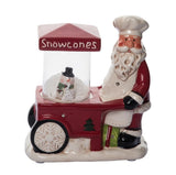 9" Musical Santa Vending Cart With Lights
