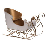 16" X 11" Gold & White Sled