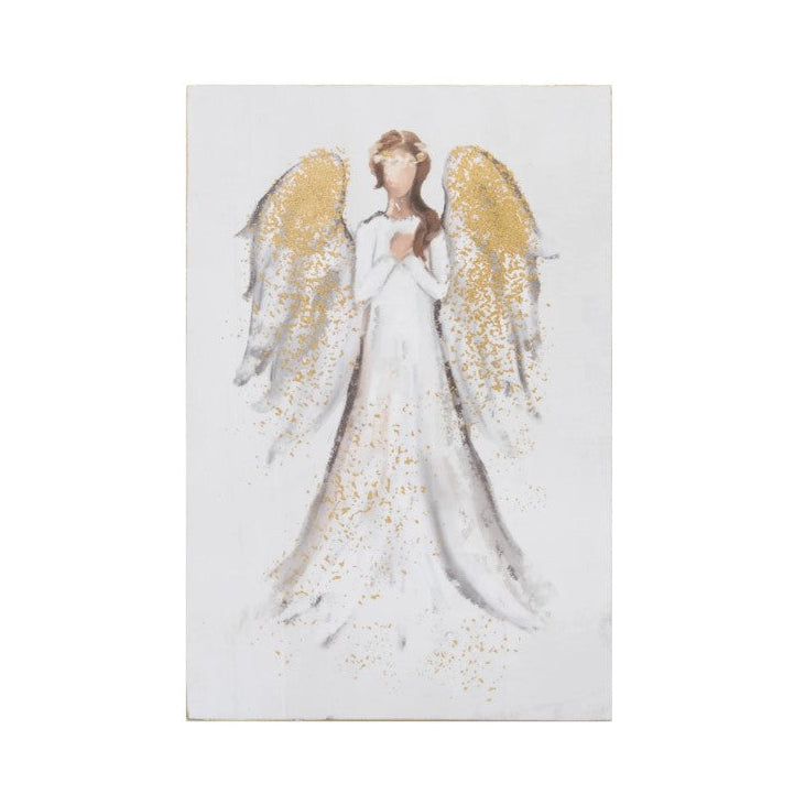 Decoración de bloque de ángel de 6"