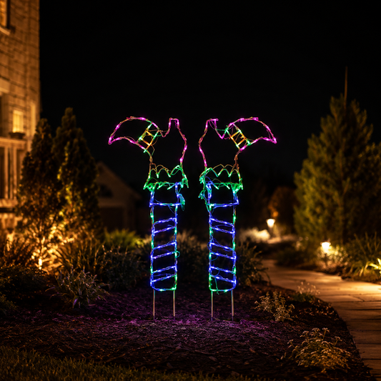 Botas de bruja LED de 40" para Halloween