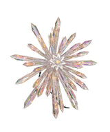 13" Lighted Crystal Snowflake Tree Topper