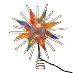10" Lighted Multicolor Capiz Star Tree Topper