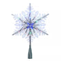 Adorno para árbol con forma de copo de nieve LED multicolor de 9" y 20 luces