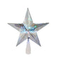 10" Color Changing "Merry Christmas" Silver Star Tree Topper