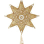 Copa de árbol de estrella con perlas doradas de 16"