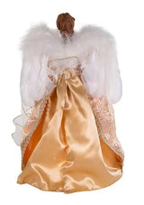 14" Lighted Gold & Copper Angel Tree Topper