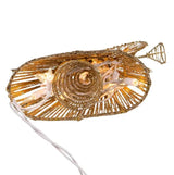 12" Lighted Gold Glittered Angel Tree Topper