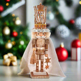 18.5" Gold Gem King Nutcracker