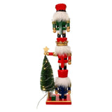 18" Stacked Nutcracker Trio Battery Operated