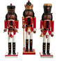 15" African American Red & Gold Nutcracker Assorted Set Of 3