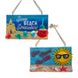 2" Summer Beach Ornament Assorted Set of 2