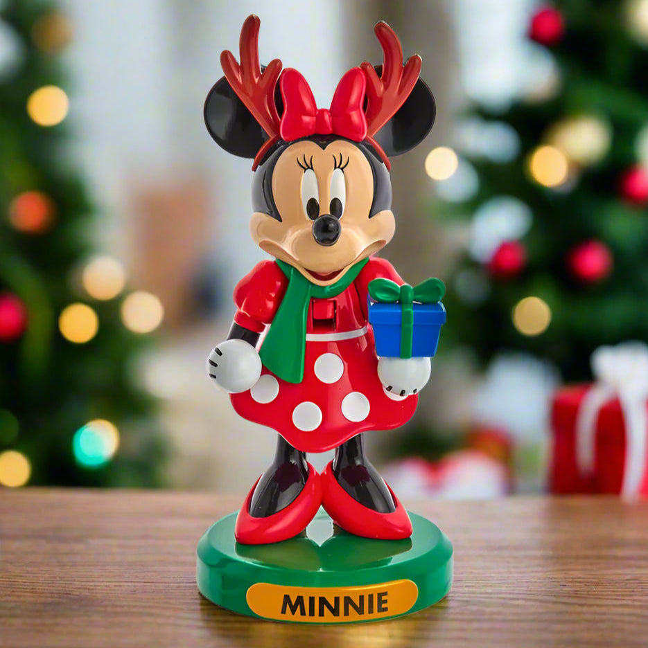 6" Disney© Minnie Mouse With Gift Nutcracker