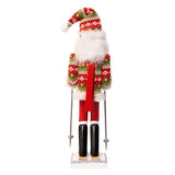 15" Ski Santa Nutcracker