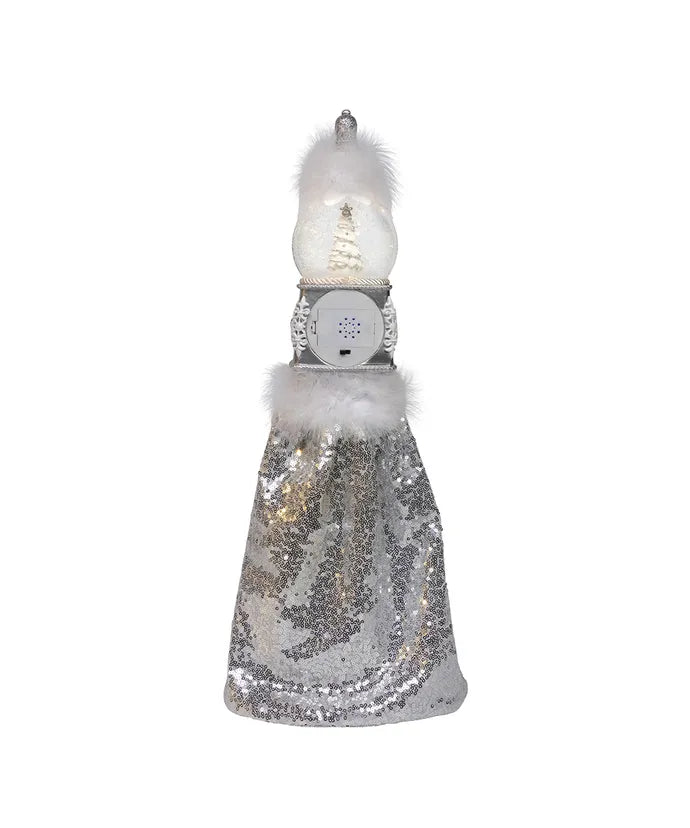 22" Hollywood Musical Silver Nutcracker Battery Operated