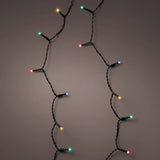 23 FT 96 LED Multi Strings Lights With Black Wire Battery Operated