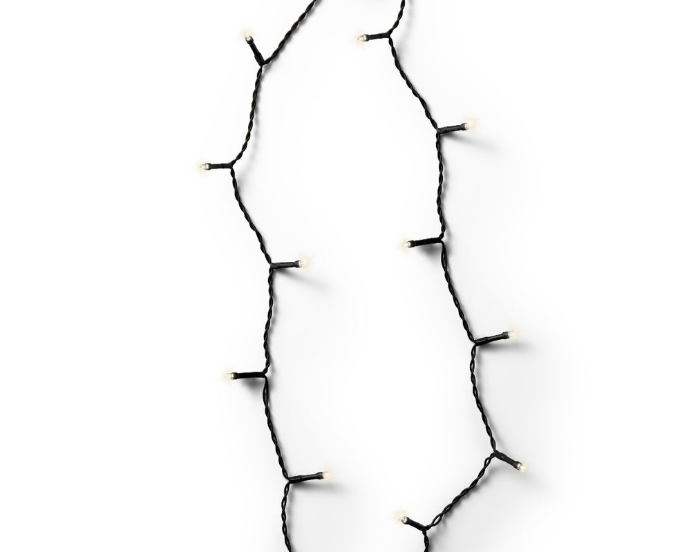 90 FT 368 LED Warm White Twinkle Lights With Black Wire Battery Operated