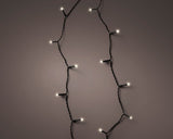 23 FT 96 LED Warm White Twinkle Lights With Black Wire Battery Operated