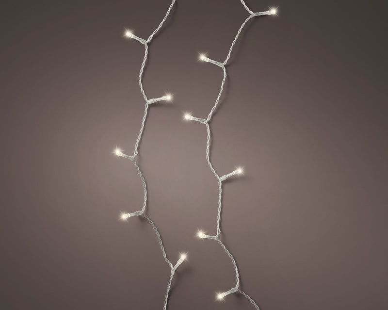 47 FT 192 LED Warm White Twinkle Lights With Transparent Wire Battery Operated
