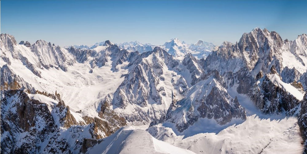 59" X 29" Mountain Peaks Background