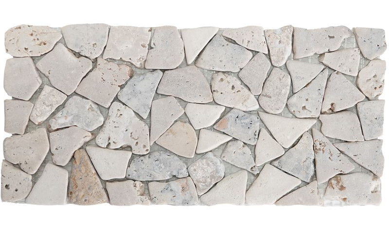 Juego de 2 tapetes de piedra beige de 12" x 5.5"