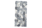 12" X 6" Grey White Stone Moss Mat