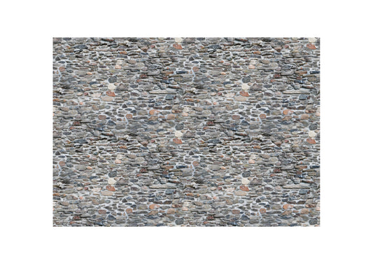 Juego de 4 láminas de ladrillo antiguo oscuro de 30 x 20 cm