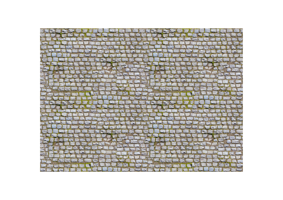 Juego de 4 láminas de adoquines de 12" x 8"