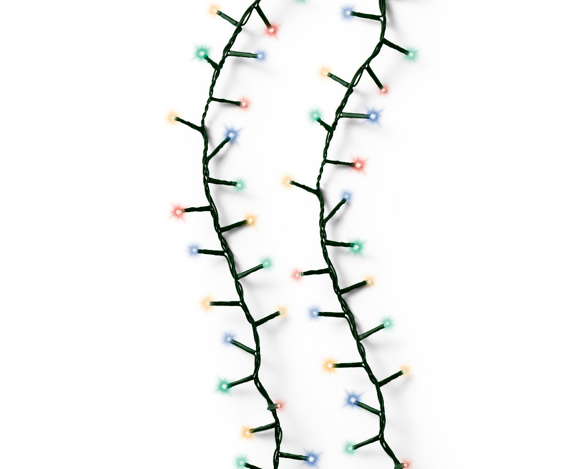 74 FT 1000 LED Multi Compact Lights With Green Wire