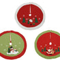 35" Red & Green Assorted Tree Skirt Set Of 3