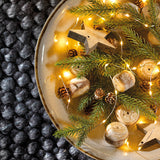 6 FT 40 Micro LED Warm White Lights With Silver Wire Battery Operated