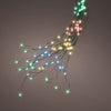 Luces de racimo múltiple Micro LED de 8 FT 832 con cable verde