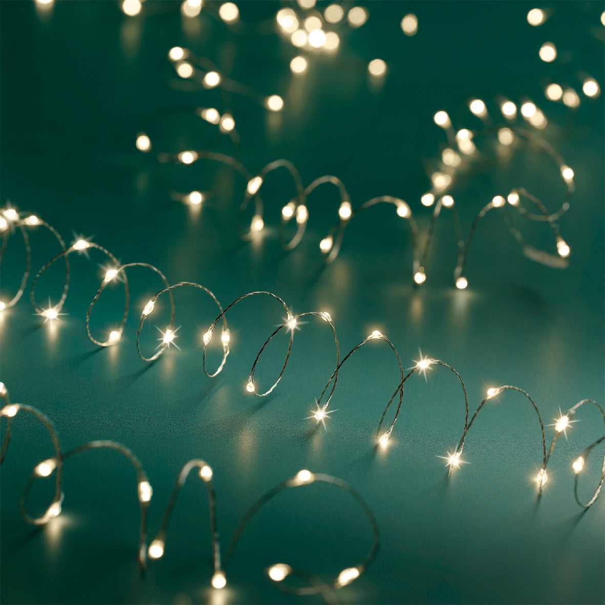 40 FT 240 Micro LED Warm White Lights With Silver Wire