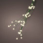 8 FT Warm White Tree Bunch Micro 832 LED Lights with Green Wire