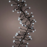 23 FT 768 LED Cool White Cluster Lights With Green Wire