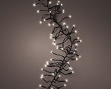 35 FT Cluster 1128 LED Warm White Green Wire 8 Function Twinkle